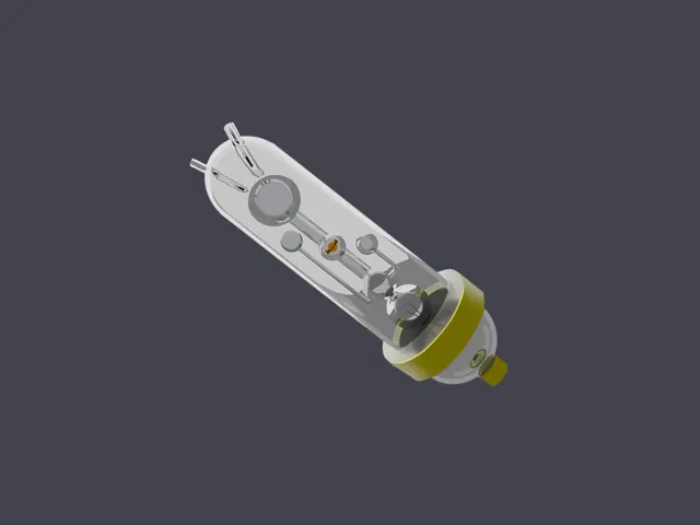 Final render of the glass potion-mixer backpack with brass fittings.